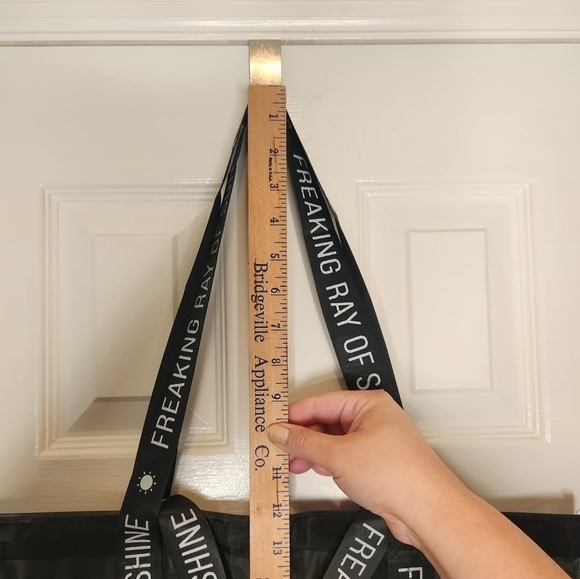 Freaking Ray of Sunshine Black Mesh Tote Bag - Picture 7 of 7